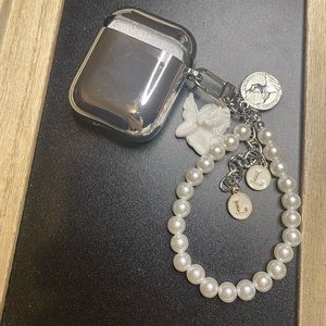Airpod Case Cover for Apple Airpods 1 & 2 With angel Charm